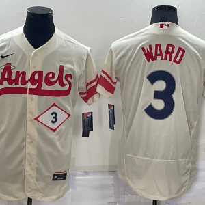 MLB Los Angeles Angels #3 Taylor Ward 2022 Cream City Connect Flex Base  Elite Jersey
