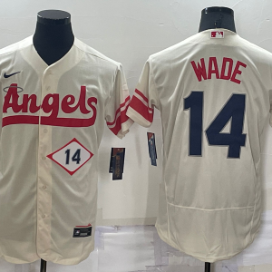MLB Los Angeles Angels #14 Tyler Wade 2022 Cream City Connect Flex Base  Elite Jersey