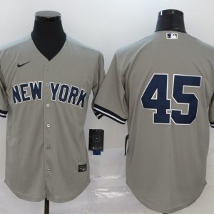 MLB New York Yankees #45 Gerrit Cole Grey Game Nike Jersey