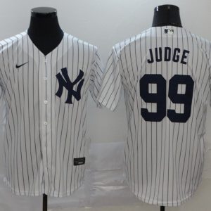 MLB New York Yankees #99 Aaron Judge White Game Nike Jersey