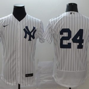 MLB New York Yankees #24 Gary S??nchez White Flex Base Stitched Jersey