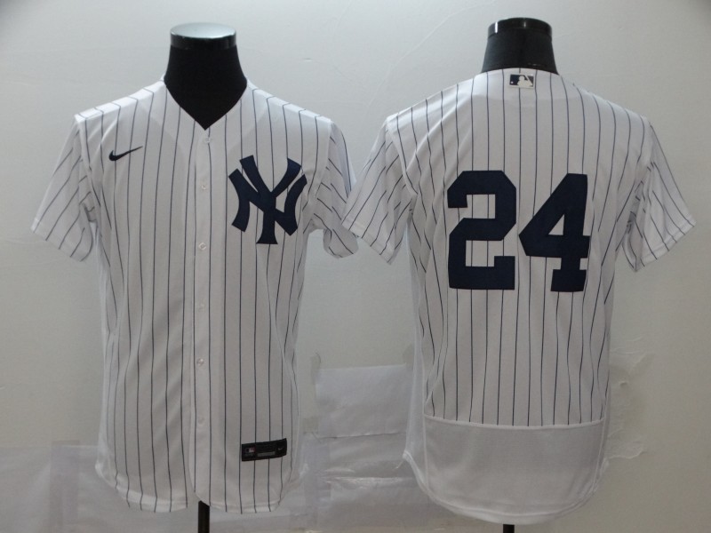 MLB New York Yankees #24 Gary S??nchez White Flex Base Stitched Jersey