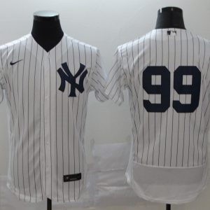 MLB New York Yankees #99 Aaron Judge White Flex Base Stitched Jersey