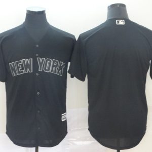 MLB Yankees Black 2019 Players Weekend Player Men Blank Jersey