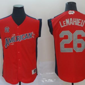 2019 MLB New York Yankees #26 LeMahieu Red All-Star Game Workout Jersey