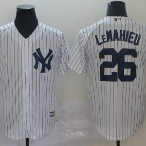 New York Yankees #26 LeMahieu White Game Men Jersey