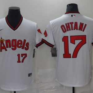 MLB Los Angeles Angels #17 Ohtani White Game Nike Jersey