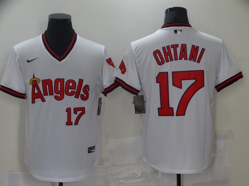 MLB Los Angeles Angels #17 Ohtani White Game Nike Jersey