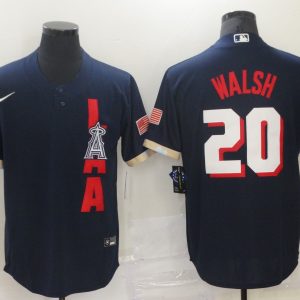 MLB Houston Astros #20 Walsh 2021 Navy Blue All-Star Jersey