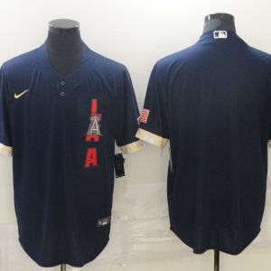 MLB Los Angeles Angels Blank 2021 Navy All-Star Jersey