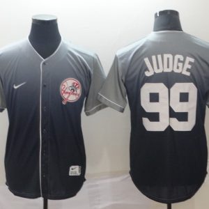 MLB New York Yankees #99 Judge Grey Fadeaway Mens Jersey