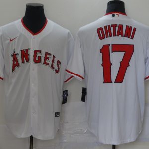MLB Los Angeles Angels #17 Ohtani White Game Nike Jersey