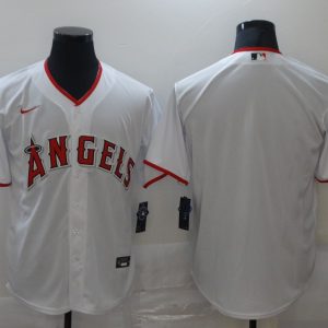MLB Los Angeles Angels Blank White Game Nike Jersey