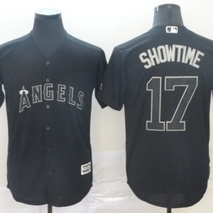 MLB Angels #17 Shohei Ohtani Showtime Black 2019 Players Weekend Player Men Jersey