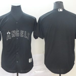 MLB Angels Blank Black 2019 Players Weekend Player Men Jersey