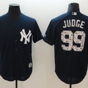 MLB New York Yankees #99 Judge Black 2018 Jersey