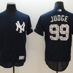 MLB New York Yankees #99 Judge Elite Black 2018 Jersey