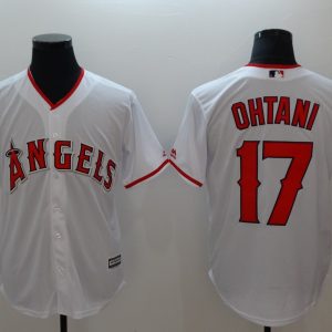 MLB Los Angeles Angels #17 Ohtani White Game Jersey