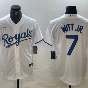 MLB Kansas City Royals #7 Witt Jr. White Game Nike Jersey