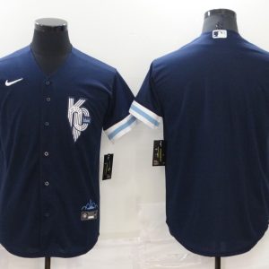 MLB Kansas City Royals Blank 2022 Navy City Connect Jersey