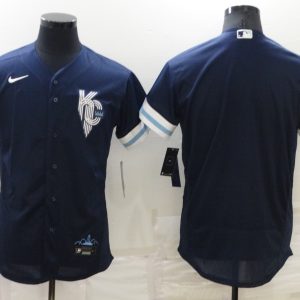 MLB Kansas City Royals Bank 2022 Navy City Connect  Elite Jersey