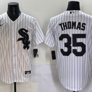 MLB Chicago White Sox #35 Frank Thomas White Nike Stitched Jersey