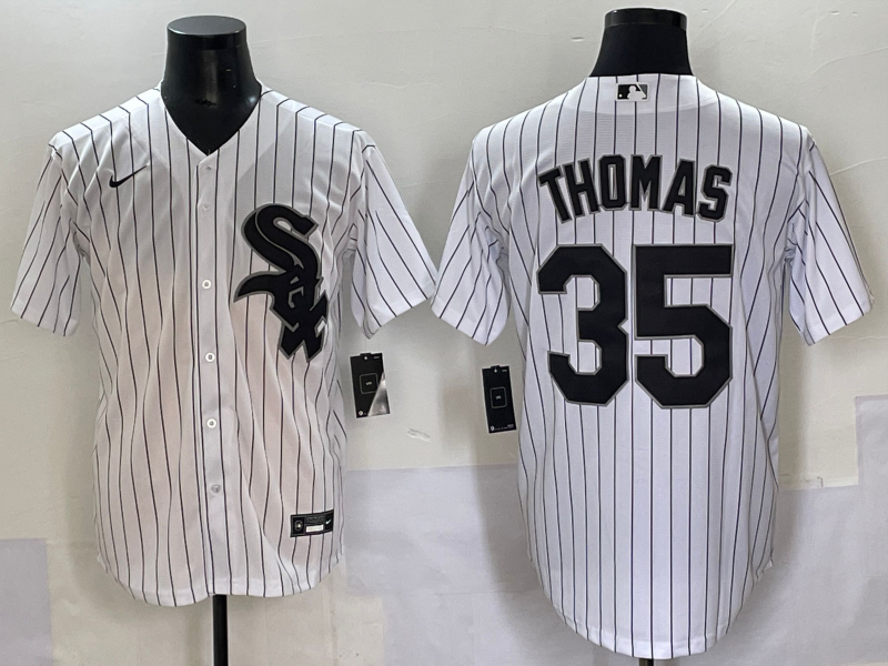 MLB Chicago White Sox #35 Frank Thomas White Nike Stitched Jersey