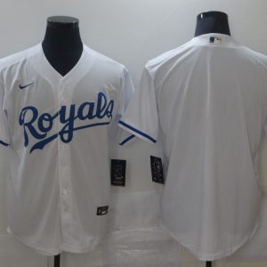 MLB Kansas City Royals Blank White Game Stitched Nike Jersey