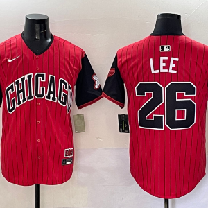 Men's Chicago White Sox #26 Lee Red/Black 2025 City Connect Limited Stitched Jersey