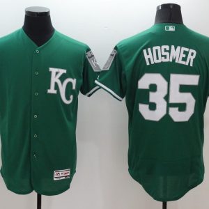 Majestics Kansas City Royals #35 Hosmer Green Elite Jersey