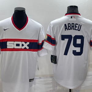 MLB Chicago White Sox #79 Jose Abreu White Nike Game Jersey