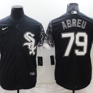 MLB Chicago White Sox #79 Jose Abreu Black City Connect Jersey