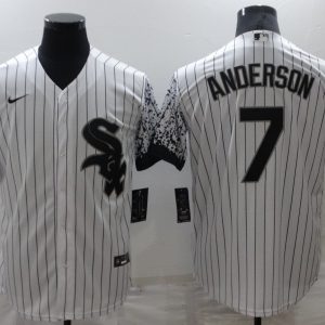 MLB Chicago White Sox #7 Tim Anderson White City Connect Jersey