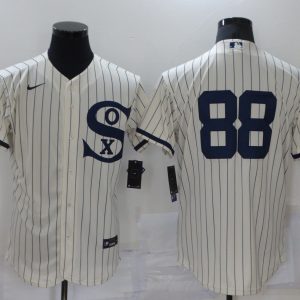 MLB Chicago White Sox #88 Luis Robert 2021 Cream/Navy Field Of Dreams Flex Base Elite Jersey