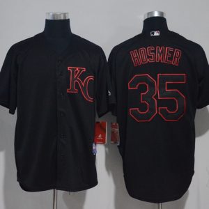 MLB Kansas City Royals #35 Hosmer Black Jersey