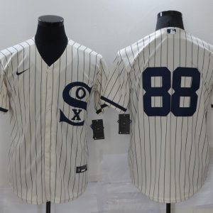 MLB Chicago White Sox #88 Luis Robert  2021 Cream/Navy Field Of Dreams Jersey