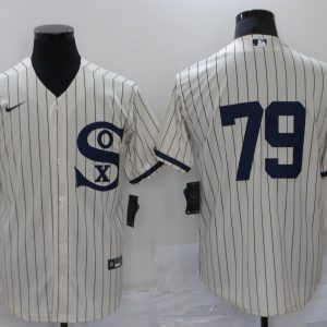 MLB Chicago White Sox #79 Jose Abreu 2021 Cream/Navy Field Of Dreams Jersey