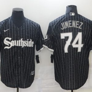 MLB Chicago White Sox #74 Jimenez Black 2021 City Connect Jersey