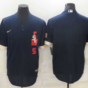 MLB Chicago White Sox Blank 2021 Navy All-Star Game Jersey