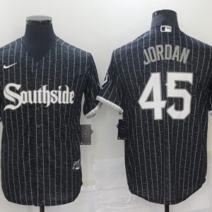 MLB Chicago White Sox #45 Michael Jordan Black 2021 City Connect Jersey