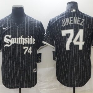 MLB Chicago White Sox #74 Jimenez Black 2021 City Connect Jersey