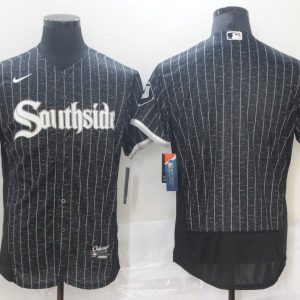 MLB Chicago White Sox Blank Black 2021 City Connect Flex Base Elite Jersey