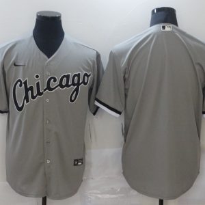 MLB Chicago White Sox Blank Grey Game Nike Jersey