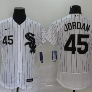 MLB Chicago White Sox #45 Jordan White Flex Base Elite Jersey