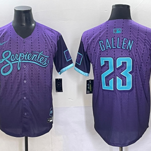 Men's Arizona Diamondbacks #23 Gallen Purple 2025 City Connect Limited Stitched Jersey