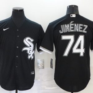 MLB Chicago White Sox #74 Jimenez Black Game Nike Jersey