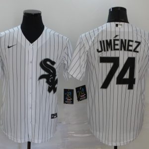 MLB Chicago White Sox #74 Jimenez White Game Nike Jersey