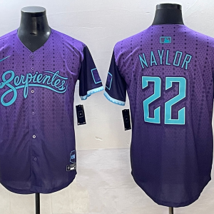 Men's Arizona Diamondbacks #22 Josh Naylor Purple 2025 City Connect Limited Stitched Jersey