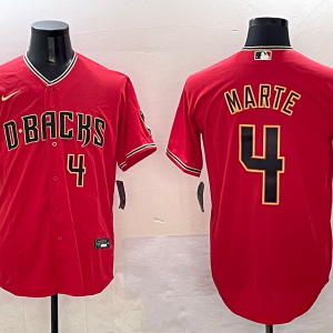 Men's Arizona Diamondbacks #4 Ketel Marte Red Nike Stitched Jersey