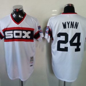 MLB Chicago White Sox Wynn #24 throwback Jersey